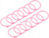 uxcell Loose-Leaf Binder Rings - 30mm/1.2 inch Metal Book Ring Key Holder, Pink, 12 Pack
