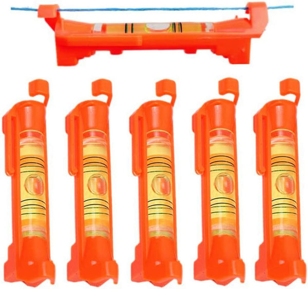 5Pcs Hanging Line Level String Levels Tools for Layout Brick Working, Site Lining, Flooring, Decking, Shed Base,
