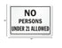 "No Persons Under 21 Allowed" Sign By SmartSign, 10" x 14" Plastic
