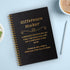 Difference Maker Black Golden Hardcover Spiral Notebook, 160 Pages, Unique Office Gift for Coworker, Man, New Job