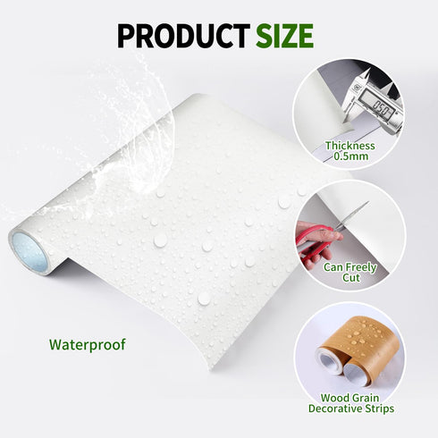 Magnetic Dry Erase Whiteboard Paper, 50 x 18 Inch, Self Adhesive Magnetic Dry Erase Sticker for Wall, Includes 50