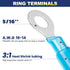 haisstronica 200PCS Heat Shrink Ring Terminals, Marine Grade Wire Connectors for Electrical Crimping