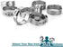 LOKMAN 50 Pack 3/4 Inch PEX Cinch Clamps - Stainless Steel Crimp Rings for PEX Tubing Pipe Fitting