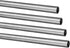 5/16" OD 304 Stainless Steel Tube, 1mm Thickened Wall, 12" Length Round Metal Tube, 4 Pcs for Industrial Use