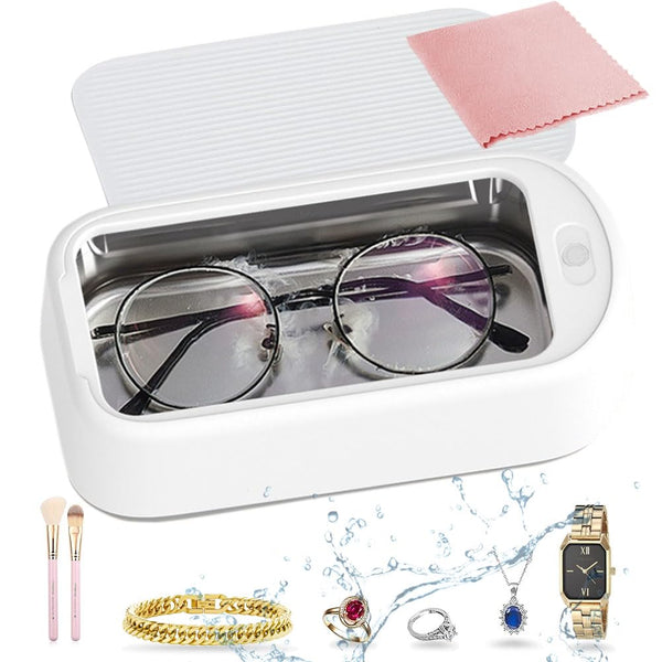 Ultrasonic Glasses Cleaner 640ML Ultrasonic Jewelry Cleaner for All Jewelry Ring Gold