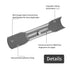 14-12 AWG Butt Connectors, 50Pcs Black Electrical Wire Connector, Insulated Waterproof for Automotive