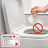 7" 10" 55 SmartSign x 'Do Not Flush - Baby Wipes/Feminine Hygiene Products/Paper Towels In Case Of A Clog Do Not Flush