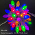 Easter String Lights LED Multi Color Glass C3 Lights, 50 Count, 120V UL Certified Connectable Outdoor String Light