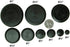 90 Piece Flush Mount Black Hole Plug Assortment for Auto Body and Sheet Metal