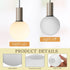 8-inch 3-inch VILLCASE Frosted Glass Globe Lampshade Diameter with Neck, Hanging Pendant Light Fixture Cover