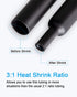 MILAPEAK 270 PCS Heat Shrink Tubing Kit - 3:1 Ratio Adhesive Lined Marine Grade Shrink Wrap