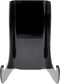 Plymor Black Acrylic Flat Back Easel With Shallow Support Ledges, 6" H x 4" W x 3.25" D by Plymor