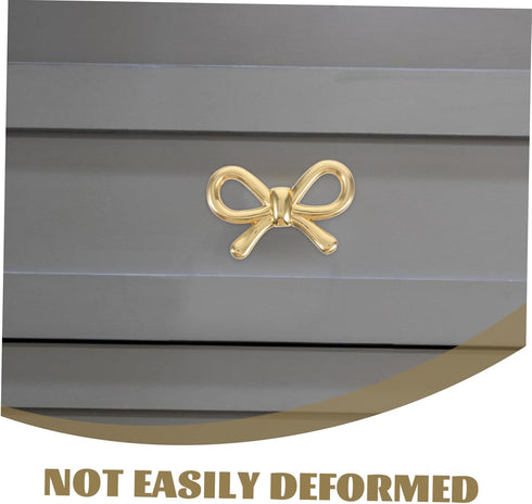 Gadpiparty Brass Bowknot Handle for Bow Drawer Pulls Vintage Cabinet Knobs Sturdy Furniture Hardware for Dresser Shoe
