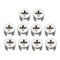 uxcell 10 Pcs Furniture Cam Lock Nut Connectors, 15x12mm for Cabinet Drawer Wardrobe Panel