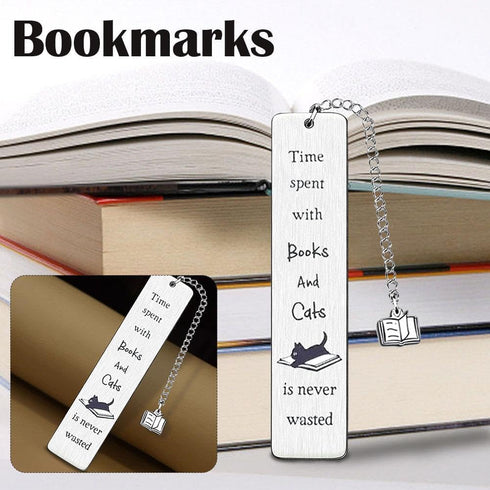 Funny Cat Bookmark, Cat Lovers Gifts for Women, Cute Bookmarks for Book Lovers