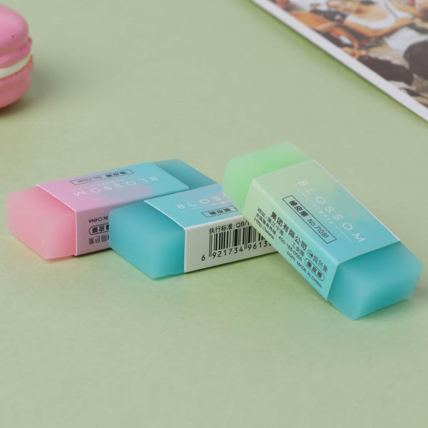 Gradient Color Eraser, Jelly-like Eraser for Students, Children, Teens, Writing, Drawing, School Office Stationery