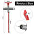 4 Pcs Puncture Probe P5010 Electrical Wire Piercing Test Clip Multimeter Piercing Probes Test Probes and Leads Automotive Test Cable Kit for Auto Testing Repairing Tool, Black and Red