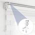 YBEATY 10 Pcs Hidden Channel Valance Clips Blind Valance Window Blind Clips Plastic Clear Blind Curtains Retainer