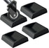 WELLGO Bed Stoppers & Furniture Cups 4 Pack 2"x2" - Premium Silicone Casters for Sofa, Bed, Chairs, Prevents Scratches