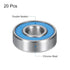 uxcell 20pcs 695-2RS Miniature Deep Groove Ball Bearings, 5x13x4mm Double Sealed Bearings for Electric Motor