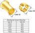 Joywayus Compression Sleeve Ferrules 4mm Tube OD 2.9mm Tube ID Brass Compression Fitting Kit (Pack of 60)