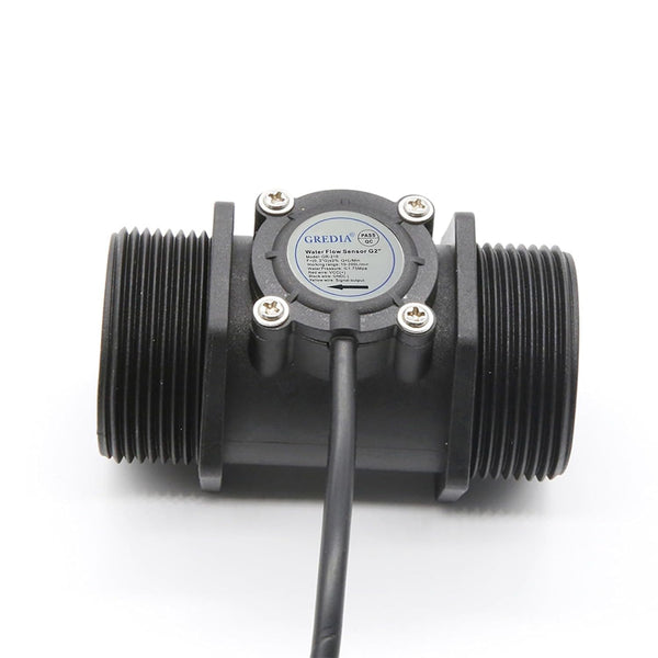 2" Food-Grade Water Flow Sensor Switch - Hall Effect Flowmeter Fluid Meter Counter 10-200L/min