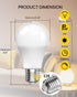BrightArk A19 Bulbs 9W Bulbs 60W 3000K-6000K Dimmable, E26 Bulbs 1Bulb 1Remote LED Light with Remote Control, LED