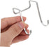 10Pcs Closet Stainless Steel Bedside Cabinet Door Hooks Hook Hangers for Towel Clothes Organization Space Saving Design