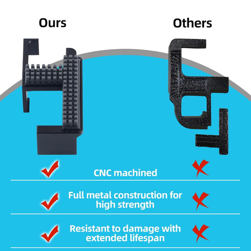 FYSETC Nozzle P2S: (20 3D Nozzles Upgrade Silicone Wiper for CNC-Machined All-Metal Brush Holder with a Silicone Wipe