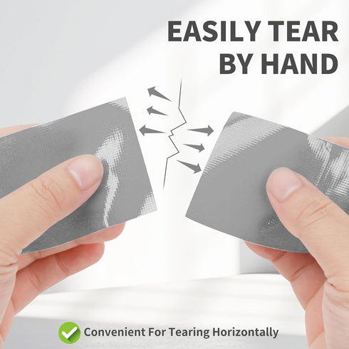 Heavy Duty Grey Duct Tape, 40 Yards X 2 Inch, 9 Mils Thickness Strong Adhesive, No Residue, Easy Tear for Home Repairs