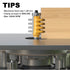 1/2" Professional Finger Joint Router Bit Shank, Reversible Finger Glue Joint Router Bit for Woodworking, Finger Joint