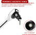 1/4 Inch Set, 19-Piece 4-15mm, 6 EMENTOL Drive Magnetic Impact Socket Metric, Point, Shallow, Cr-Mo,Magnetic Sockets