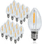 25 Pack C7 LED Night Light Bulbs, Christmas Replacement Bulbs E12 Candelabra