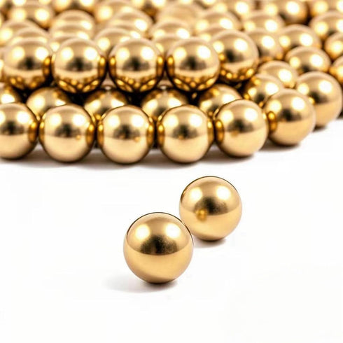 50Pcs H62 Precision Brass Balls Solid Brass Balls Diameter 1/2"(12.7mm) Excellent Conductivity