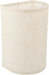 Burlap Semicircle Lampshades, Beige Fabric Lampshade for Table Lamp, Wall Sconce Lamp