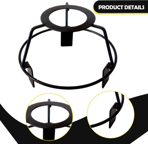 Generic Lamp Shade Frame for Pendant/Table Lamp Metal Lampshade Making Lighting Accessory Sturdy Round for Crafts Black