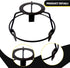 Generic Lamp Shade Frame for Pendant/Table Lamp Metal Lampshade Making Lighting Accessory Sturdy Round for Crafts Black