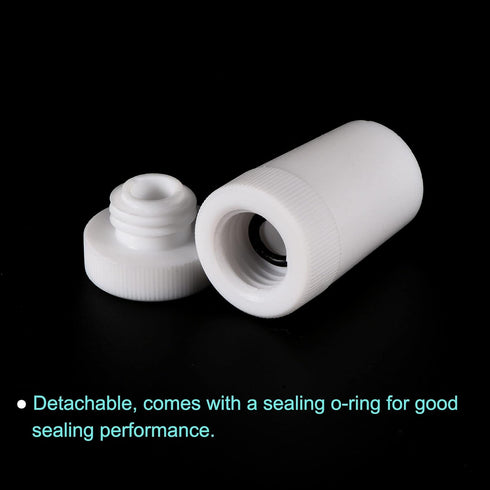 MECCANIXITY PTFE Lab Stirrer Bearing Adapter, 21.5mm to 25mm Stopper for 8mm Diameter Shaft, 2Pcs