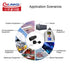 CNLINKO LP-16 IP68 Industrial Waterproof Connector, Quick Plug Circular Connector M16 2-9 Pin Flange Socket