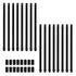 Oedema 16 Sets M10 Iron Lamp Rod Straight Pipe Lamp Kit with Connector