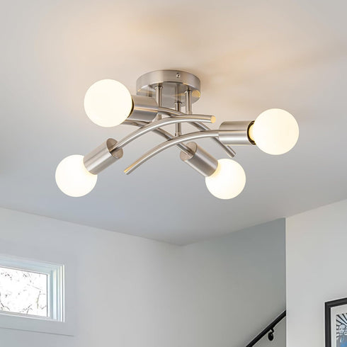 WILON Semi Flush Mount Ceiling Light Fixture, Modern Flush Mount Ceiling Lights,