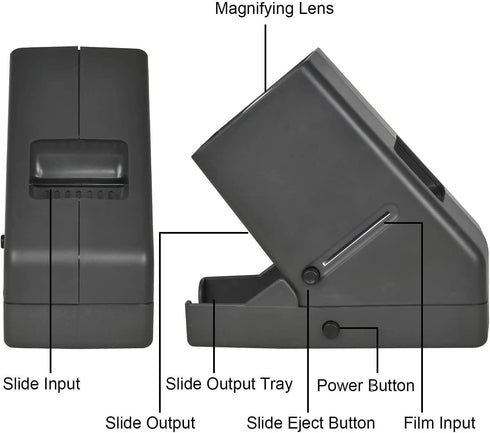 DIGITNOW!35mm 3X 35mm Negatives(4AA Slide and Film Viewer, Magnification LED Lighted Illuminated Viewing,USB