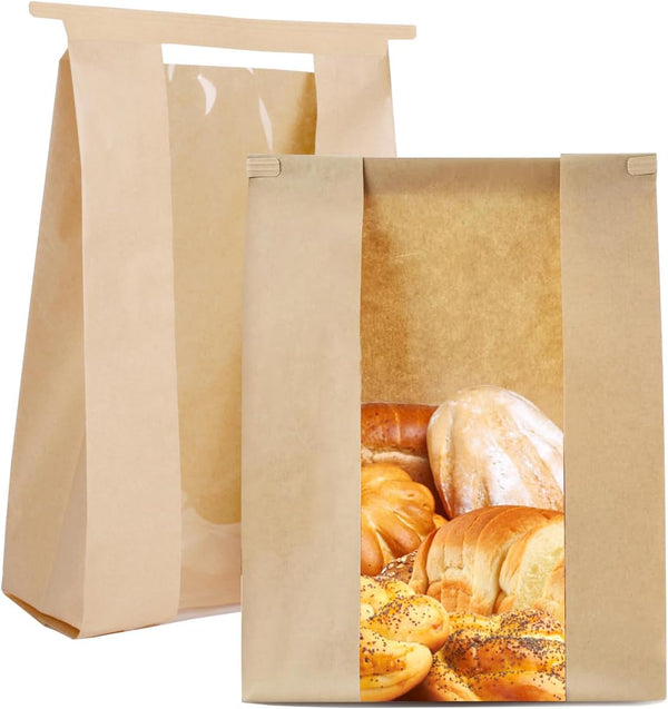 30 Pack Bread Bags for Homemade Bread Sourdough Bread Bags with Tin