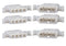 Molex 4-Circuits Connector with 14-20 AWG .093" Pins, Panel Mount (Pack of 3)