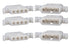 Molex 4-Circuits Connector with 14-20 AWG .093" Pins, Panel Mount (Pack of 3)