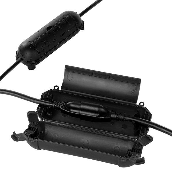 Restmo 2 Pack Compact Outdoor Extension Cord Cover, IP44 Waterproof Box for Outdoor Plugs and Electrical Connections