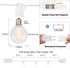 25Ft G40 27 G40 Bulbs, LED Outdoor Christmas Frosted White String Lights with White Pearl Shatterproof Connectable