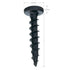 100 Pack Rok Hardware #10 x 1 Coarse Deep Thread Pan Head Screws - Black Phosphate Wood MDF