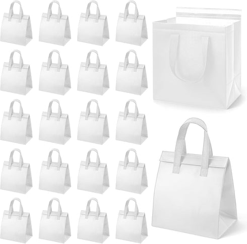 Ubamdom 20 Pack Insulated Take Away Bags Bulk Thermal Insulation Food for Coffee