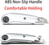 DOWELL Utility Knife - Retractable Heavy Duty Box Cutters with 5PCS Extra Blades, Self Loading Blades Function
